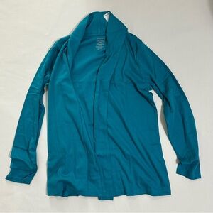 L.L. Bean Rich Turquoise Pima Flyaway Women’s Cardigan Size S